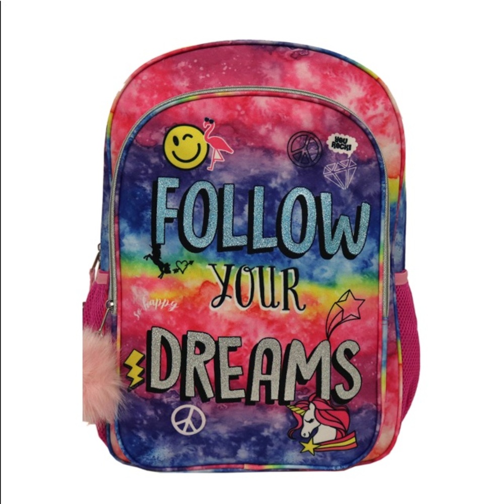 Girls 16” backpack “Follow your dreams”